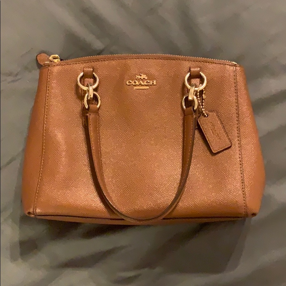 COACH Christie Mini Carryall Saddle F57523 -REPOSH